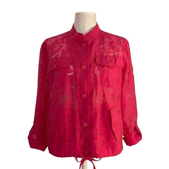 *Like New* Ruby Rd Pink Bolero-Type Jacket, 3/4 Length Sleeve | Size 14 - Picture 1 of 9